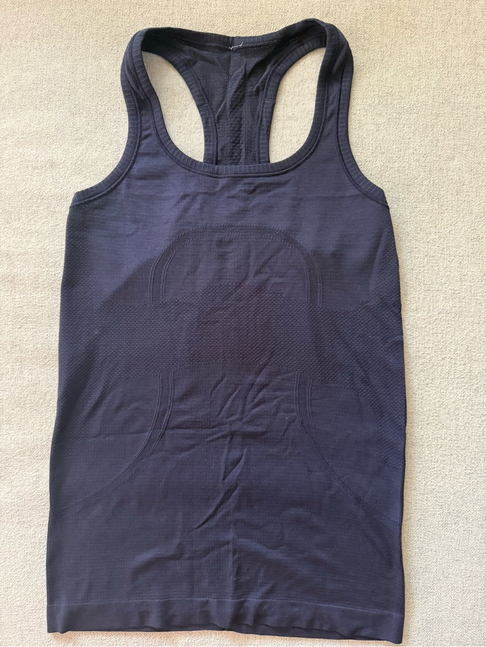 lululemon athletica Navy Blue Racerback Seamless Tank